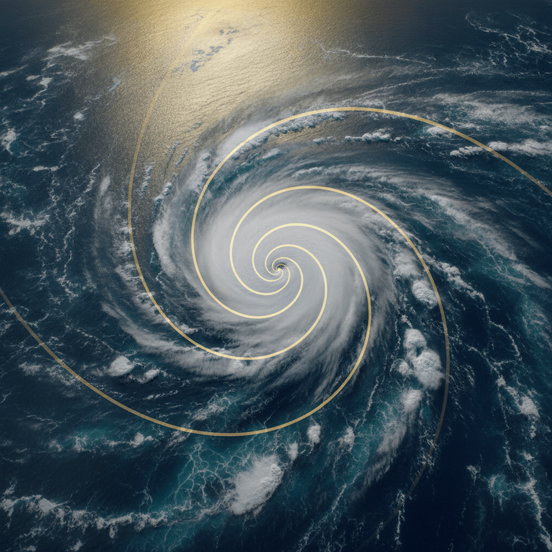 hurricanes in the Golden Ratio