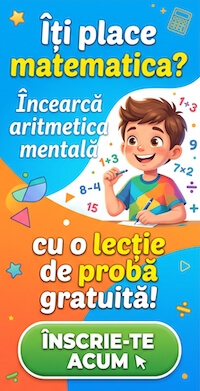 Încearcă aritmetica mentală cu o lecție de probă gratuită!