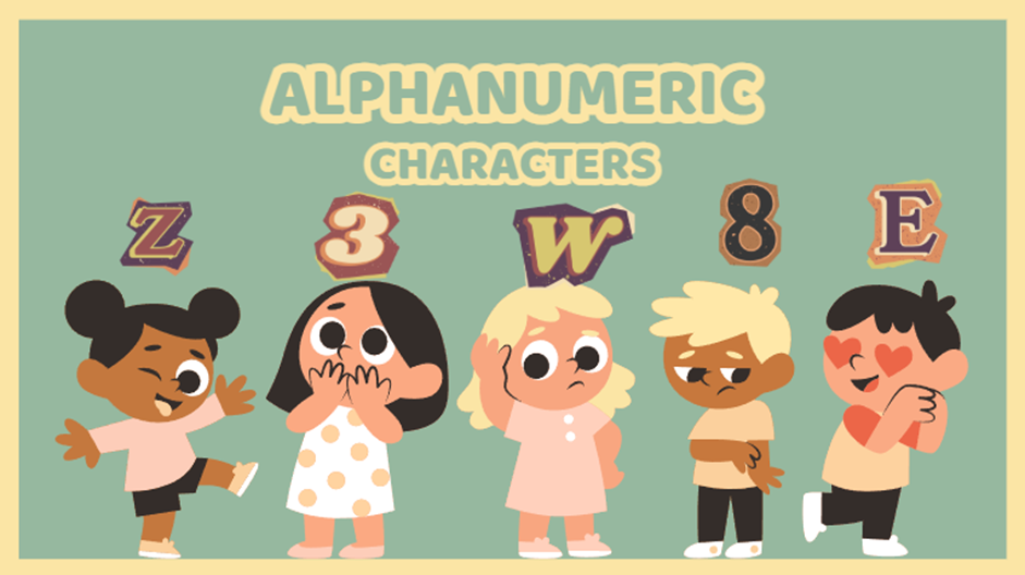 Introduction to Alphanumeric Characters